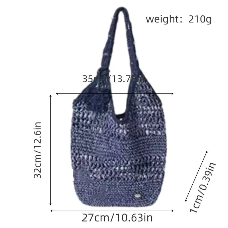 Tragetasche aus gehäkeltem Garn mit ergonomischen Schultergurten Skanto