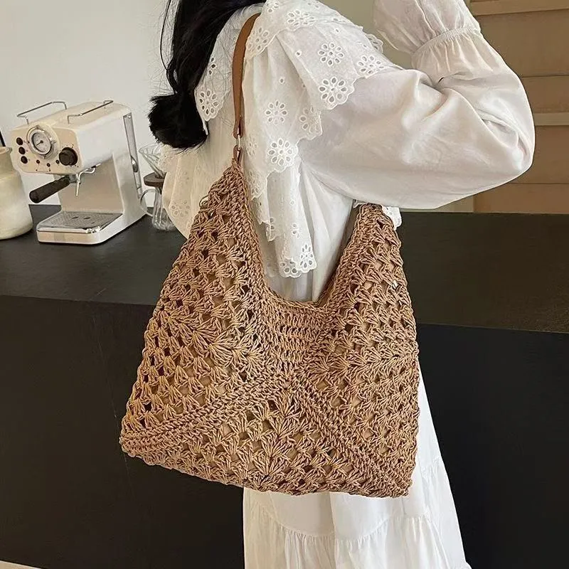 Großer handgeknüpfter Shopper Skanto
