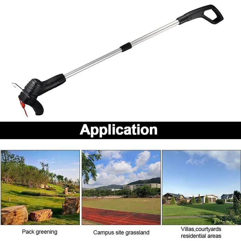 Tragbarer smarter kabelloser Elektro-Rasenmäher/-Trimmer & Kantenschneider | Skanto