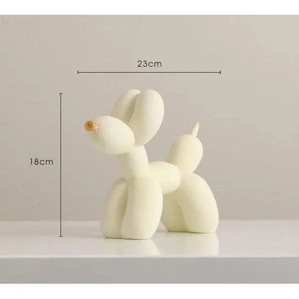 Haku – Ballonhund-Figur mit goldenen Augen | Skanto