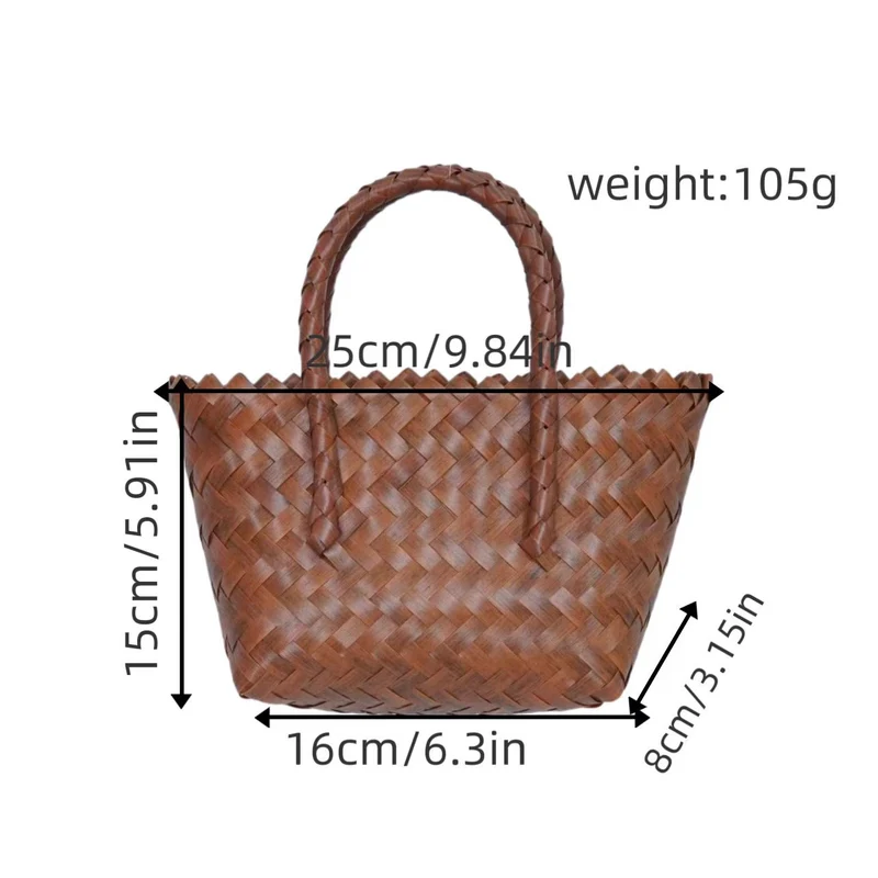 Geflochtene Tragetasche mit ergonomischen Griffen Skanto
