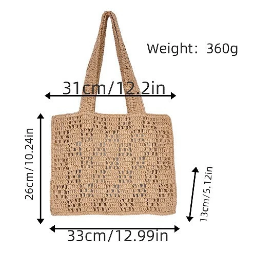 Geflochtene Handtasche aus Naturmaterial Skanto