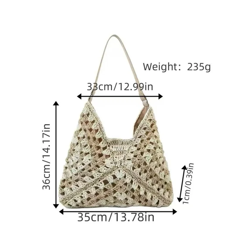 Handtasche aus gewebtem Material Skanto