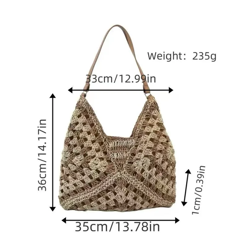 Handtasche aus gewebtem Material Skanto