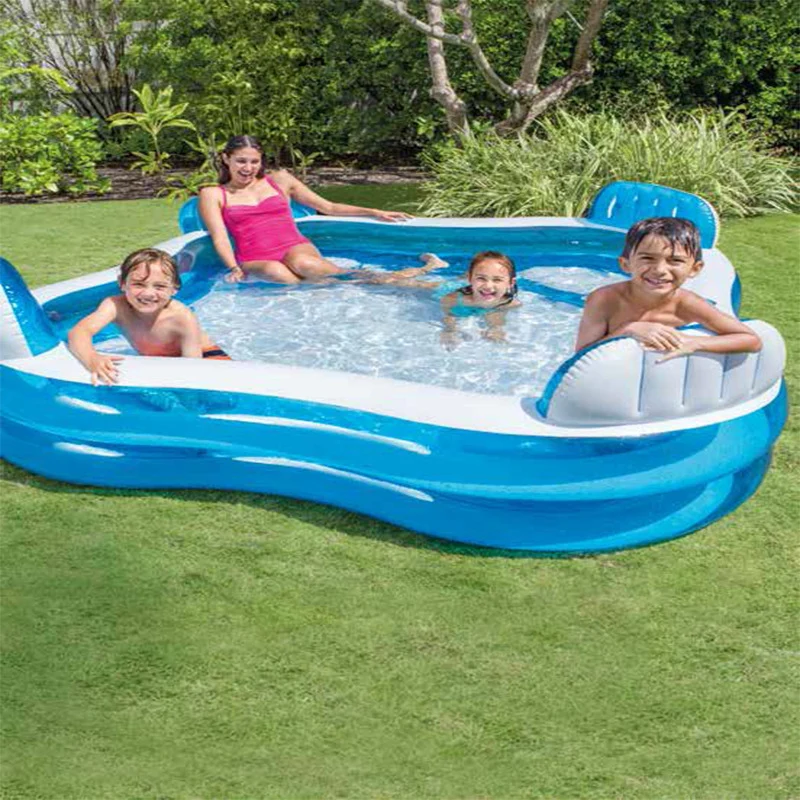Damen aufblasbarer Lounge-Pool mit integrierten Liegebereichen Skanto
