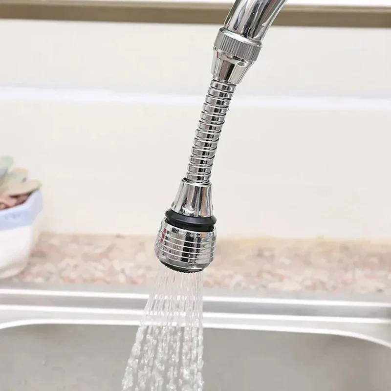 AquaFlex Steel – Edelstahl Wasserhahnverlängerung mit 360° Rotation und Wassersparfunktion Skanto