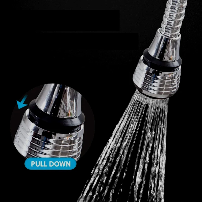 AquaFlex Steel – Edelstahl Wasserhahnverlängerung mit 360° Rotation und Wassersparfunktion Skanto
