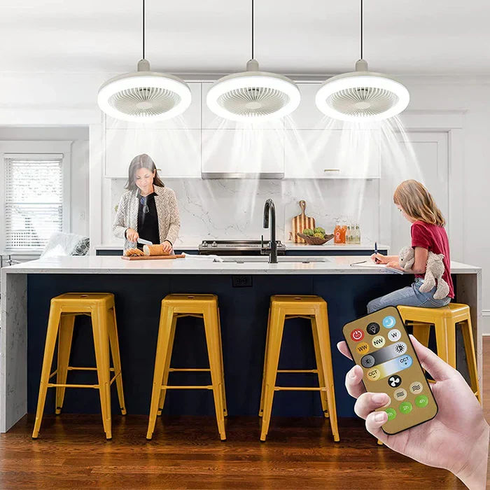 LED-Deckenventilator zur Schraubmontage – kein Elektriker erforderlich, inklusive Fernbedienung | Skanto