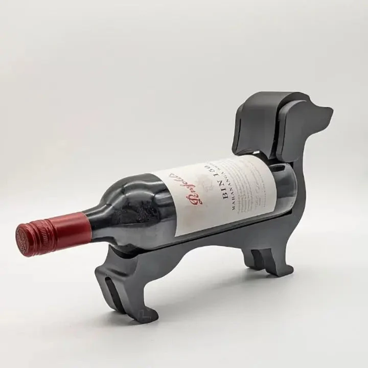 Dackel-Weinflaschenhalter – Einzigartiges, dekoratives Weinregal