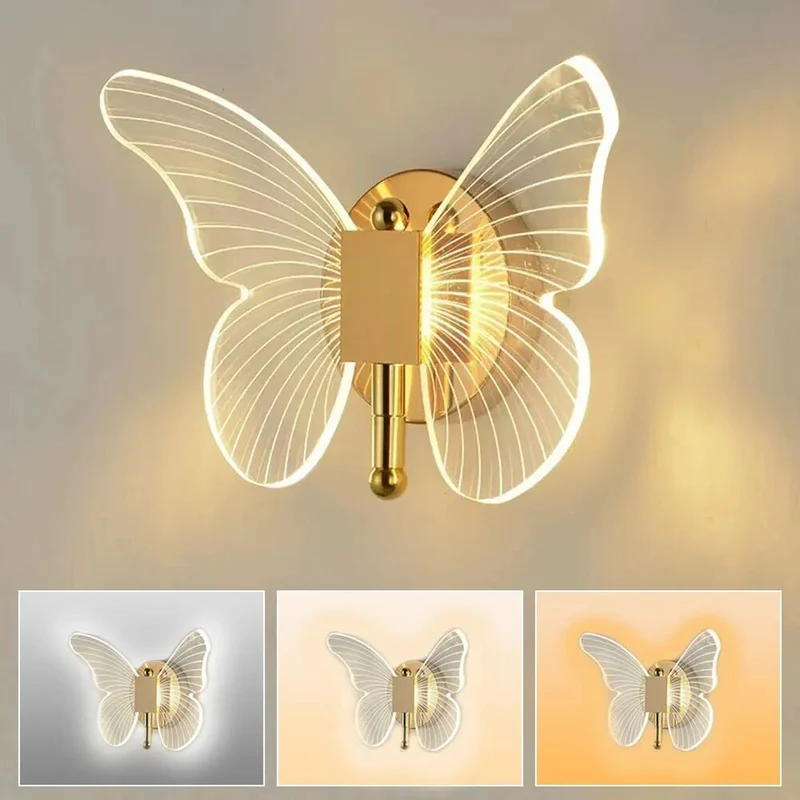 Moderne Schmetterlings-Wandleuchte – Elegante LED-Wandbeleuchtung für Wohn- oder Schlafzimmer | Skanto