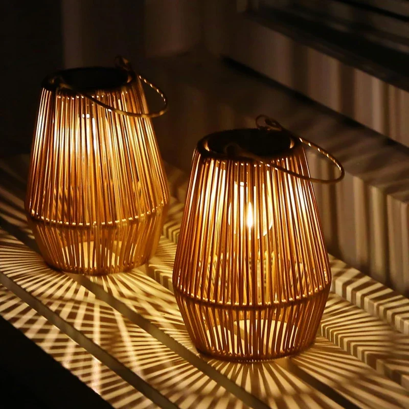 Solar-Rattan-Laterne Skanto