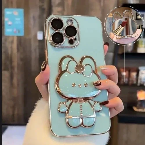 Skanto | 3D-Hase Koreanischer Stil Spiegel iPhone Hülle