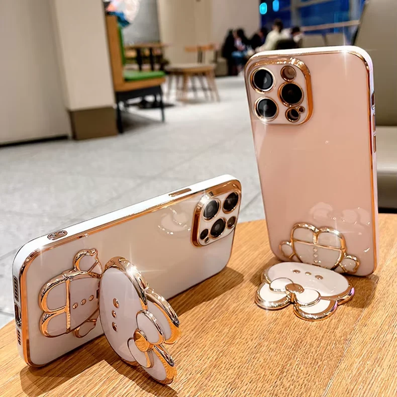 Skanto | 3D-Hase Koreanischer Stil Spiegel iPhone Hülle