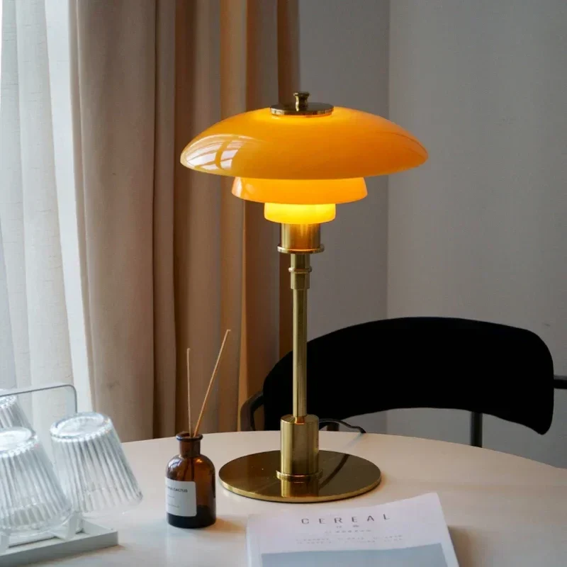 Nordische Glas-Schreibtischlampe – Minimalistische LED-Schreibtischbeleuchtung, modern & elegant, ideal für Büro & Wohnzimmer | Skanto