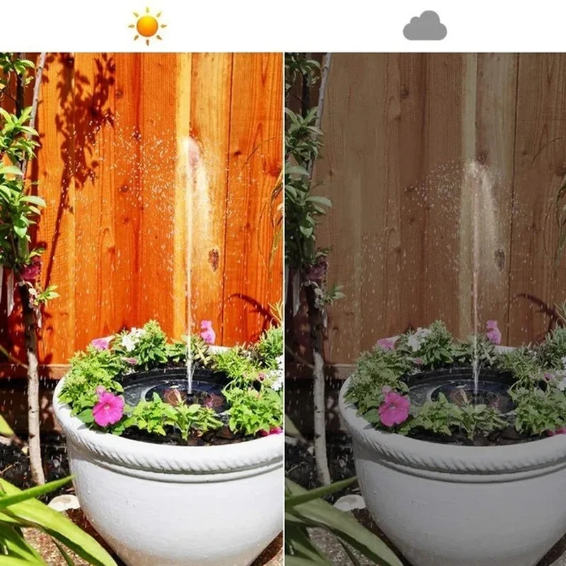 Skanto | Solarbetriebener Vogelbrunnen mit Licht