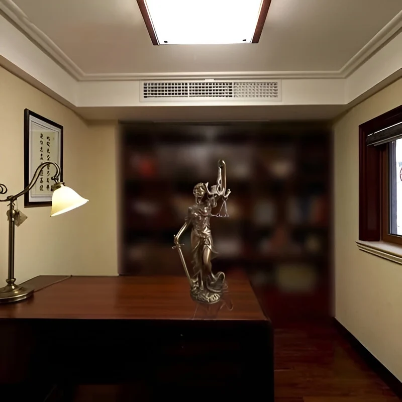 Statue der Justitia – Eine elegante dekorative Skulptur der Justitia