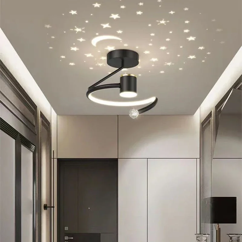 LED-Sternenhimmel-Deckenleuchte – Modernes Kristall-Kronleuchter-Design für Kinderzimmer und Wohnzimmer | Skanto