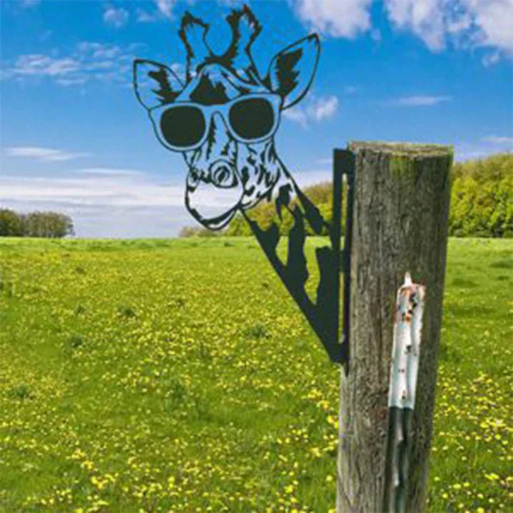 Skanto | Outdoor Garten Bauernhof Spähende Ziege Metallkunst Innendekoration