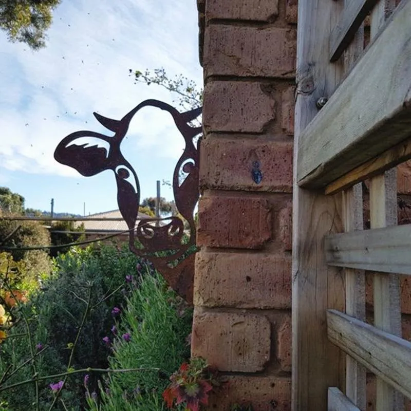 Skanto | Outdoor Garten Bauernhof Spähende Ziege Metallkunst Innendekoration