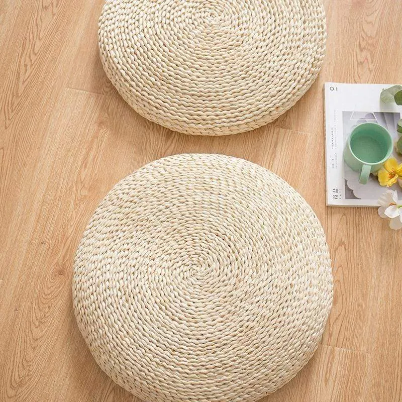 Natürliches Tatami Stroh-Sitzkissen Skanto