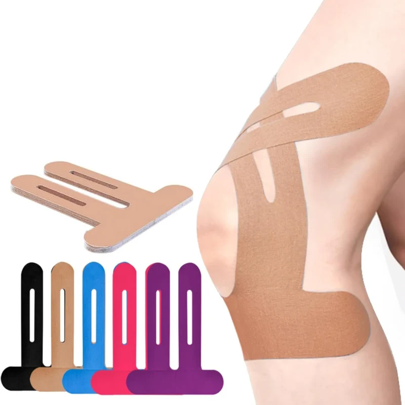 Knie-Tape FlexiSupport – Vorgeschnittenes Kinesiologie-Tape für direkte Unterstützung | Skanto