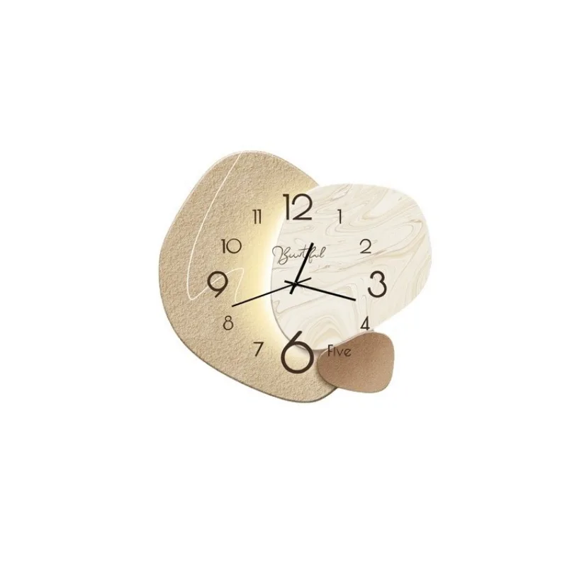 Moderne Design-Wanduhr für das Wohnzimmer – Stilvolle, geräuschlose Wanduhr für elegante Raumdekoration | Skanto