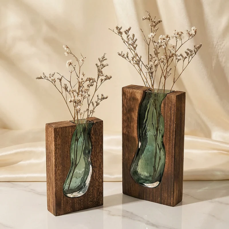 Nordische Vase mit Naturkante Skanto