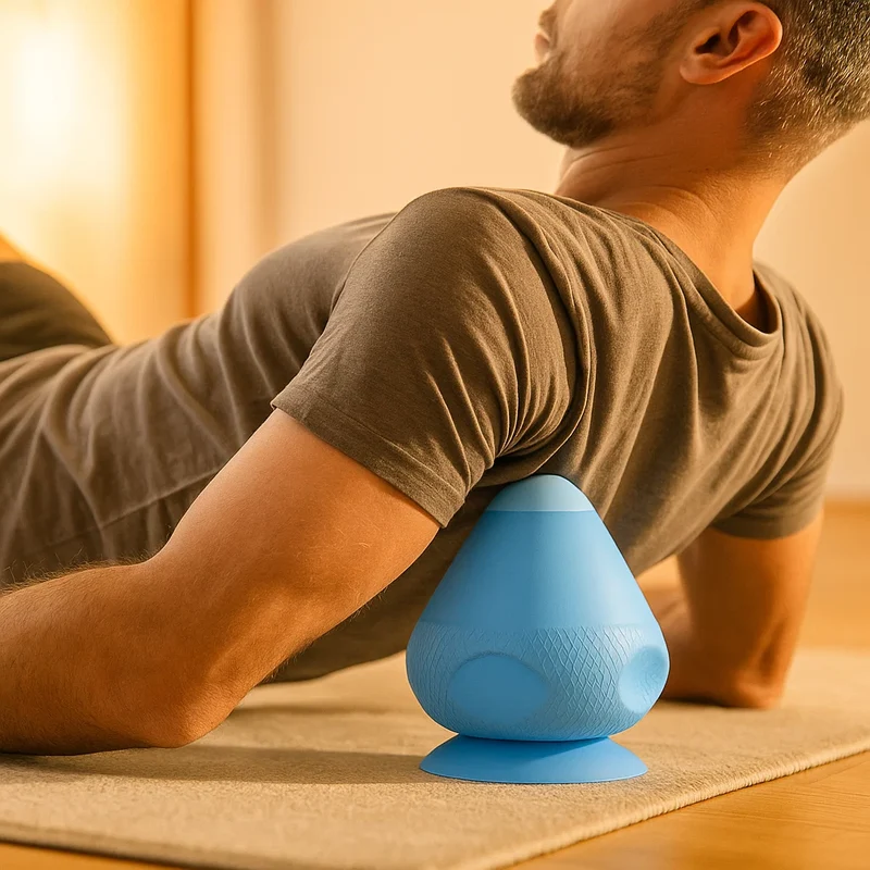 Triggerpunkt-Selbstmassageball mit Saugnapf