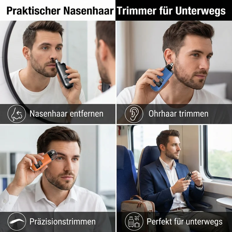 Praktischer Nasenhaar Trimmer für Unterwegs