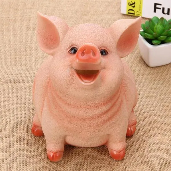 Realistisches fröhliches Sparschwein | Skanto