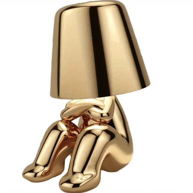 Moderne LED-Tischlampe im skulpturalen Design – Dekorative Statuettenlampe für das Wohnzimmer | Skanto