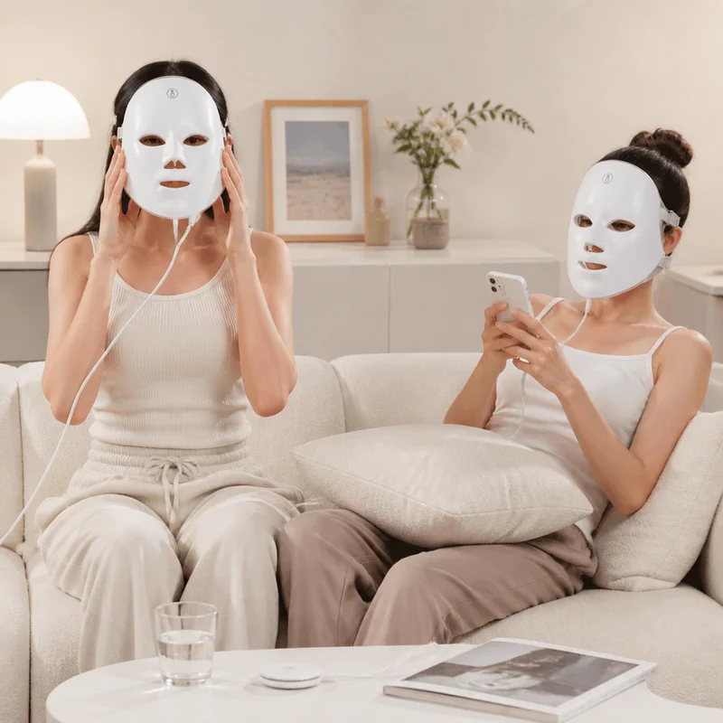 LED Gesichtsmaske – Professionelle Lichttherapie zur Hautverjüngung für Zuhause