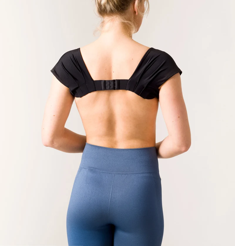 Feminine Elegant Posture Bolero Black M-L