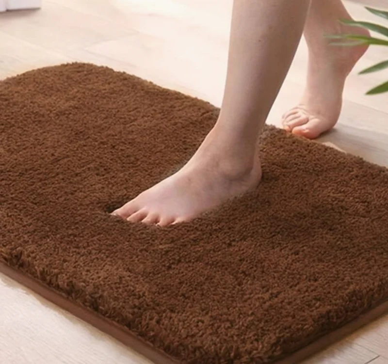 Dicke Mikrofaser-Badematte - Weich, saugfähig, rutschfest - Perfekt für Badezimmer und Schlafzimmer | Skanto