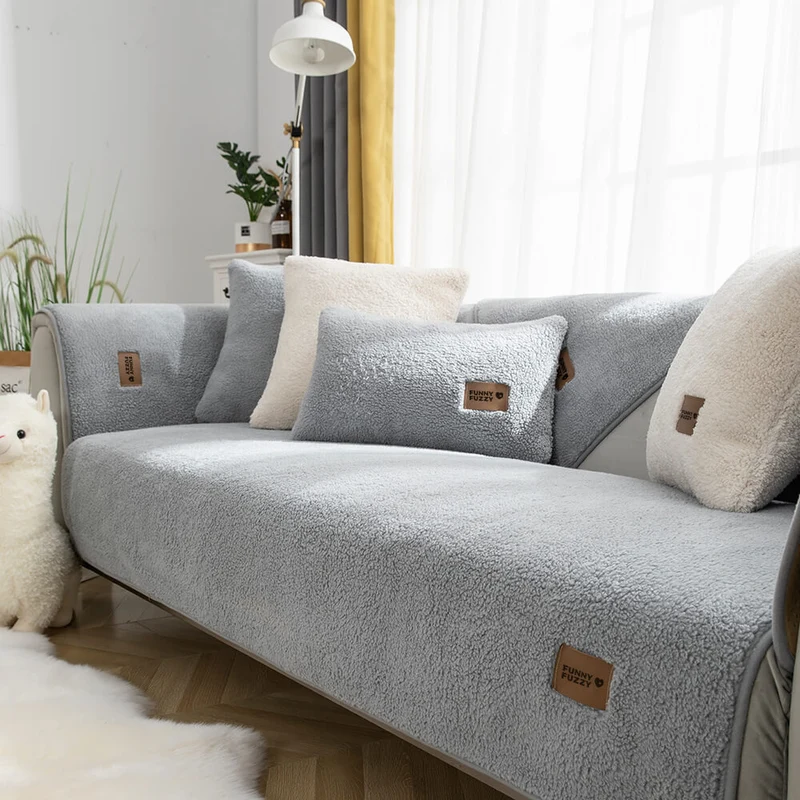 Skanto | Wasserdichter Fleece-Sofabezug, rutschfest, waschbar