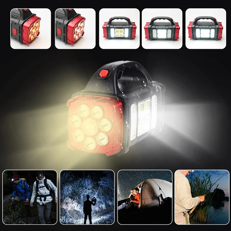 Skanto | Solar Blast Leistungsstarke Powerbank LED-Taschenlampe