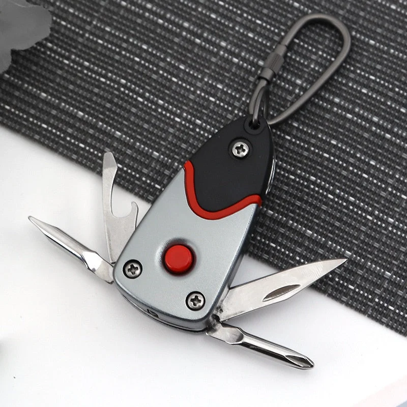Skanto | 6-in-1 Edelstahl Adventure Pro Schlüsselanhänger-Tool