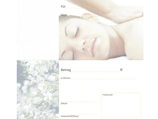 Gutscheine - Geschenkgutscheine für Physiotherapie & Massage & Wellness