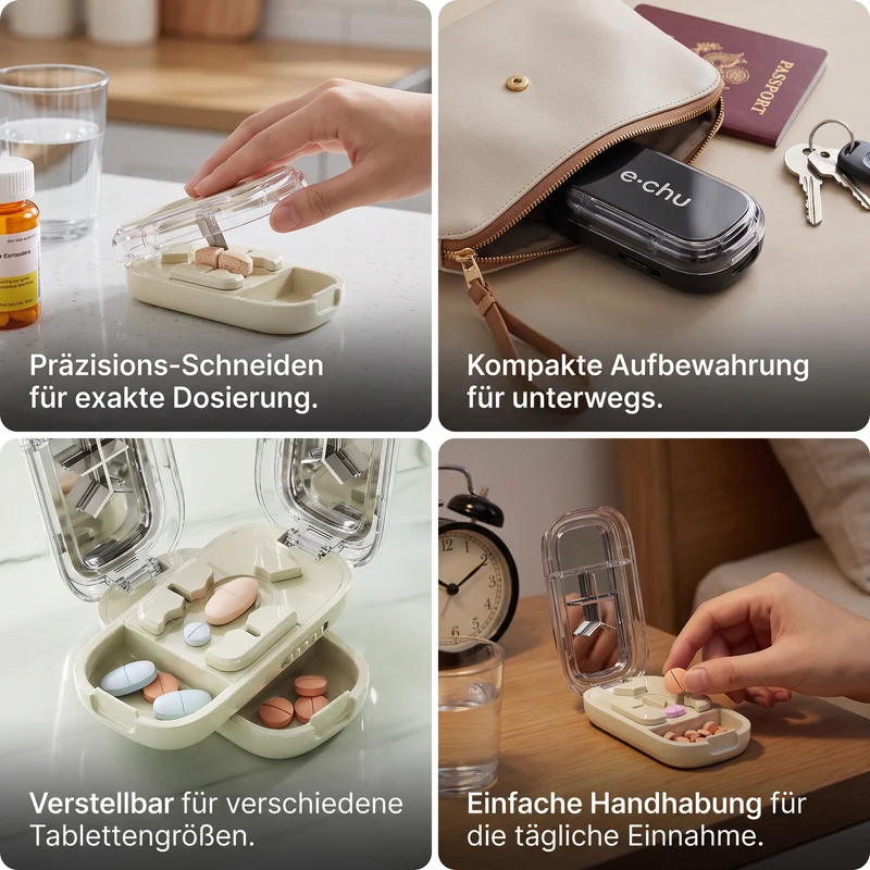 Verstellbarer Präzisions-Tablettenschneider