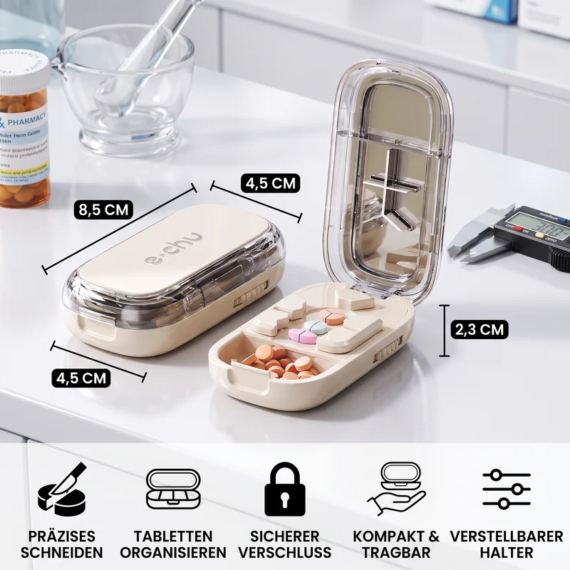 Verstellbarer Präzisions-Tablettenschneider
