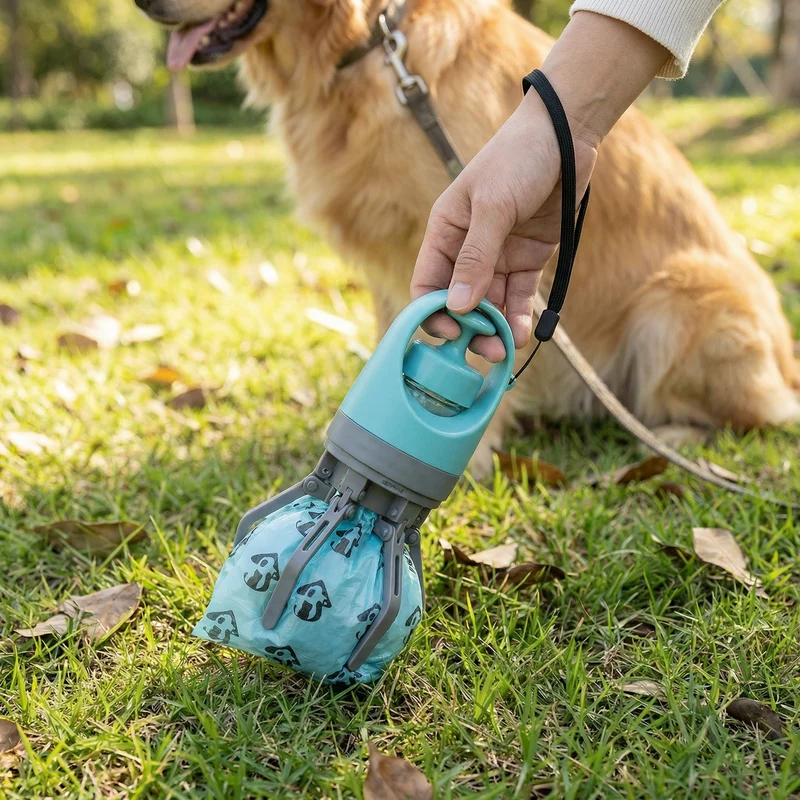 Hundekot-Schaufel mit Beuteln – Tragbares Outdoor-Reinigungsset Skanto