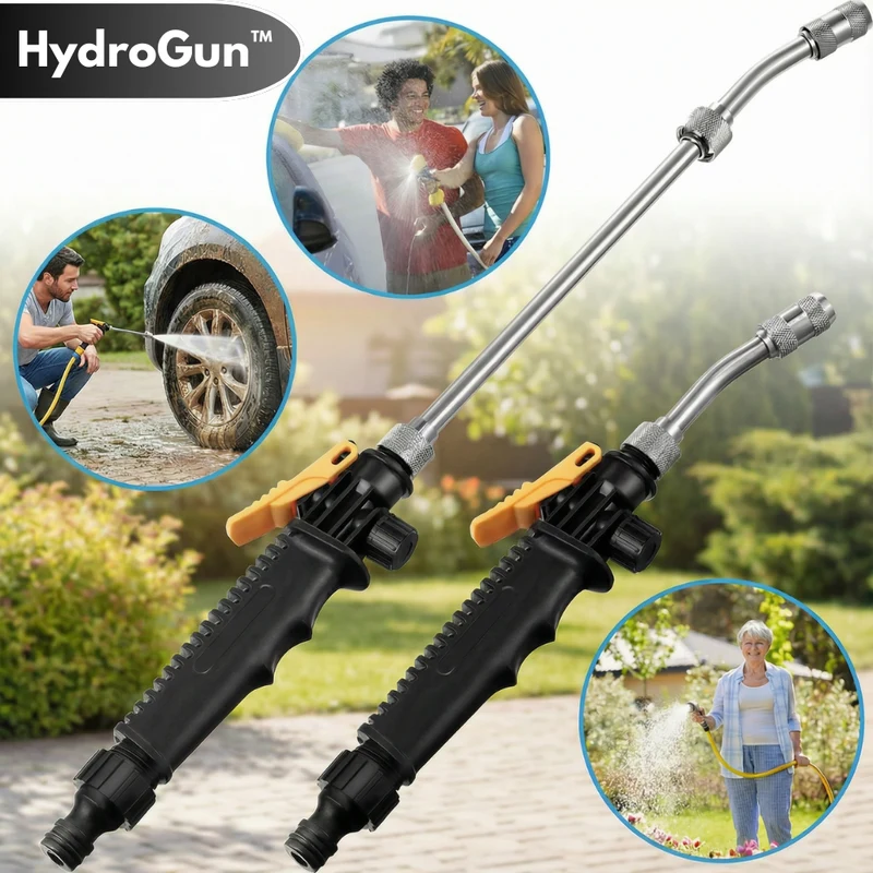 AquaForce 2-in-1 Hochdruck-Wasserpistole — Verabschieden Sie sich von Schmutzstress und genießen Sie mühelose Glanzmomente! | Skanto