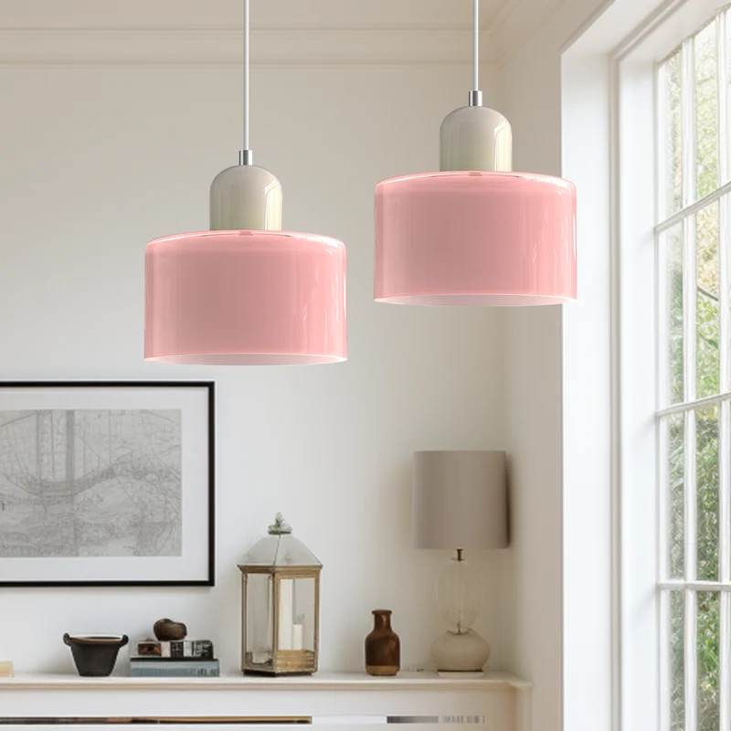 Skanto | Moderne Lampe mit farbigem Glas und geometrischer Form