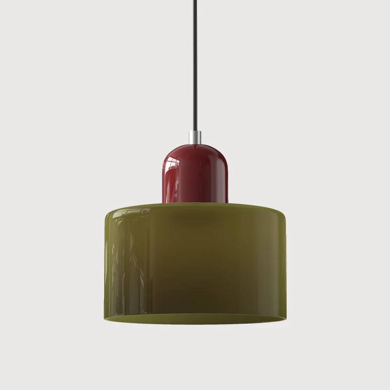 Skanto | Moderne Lampe mit farbigem Glas und geometrischer Form