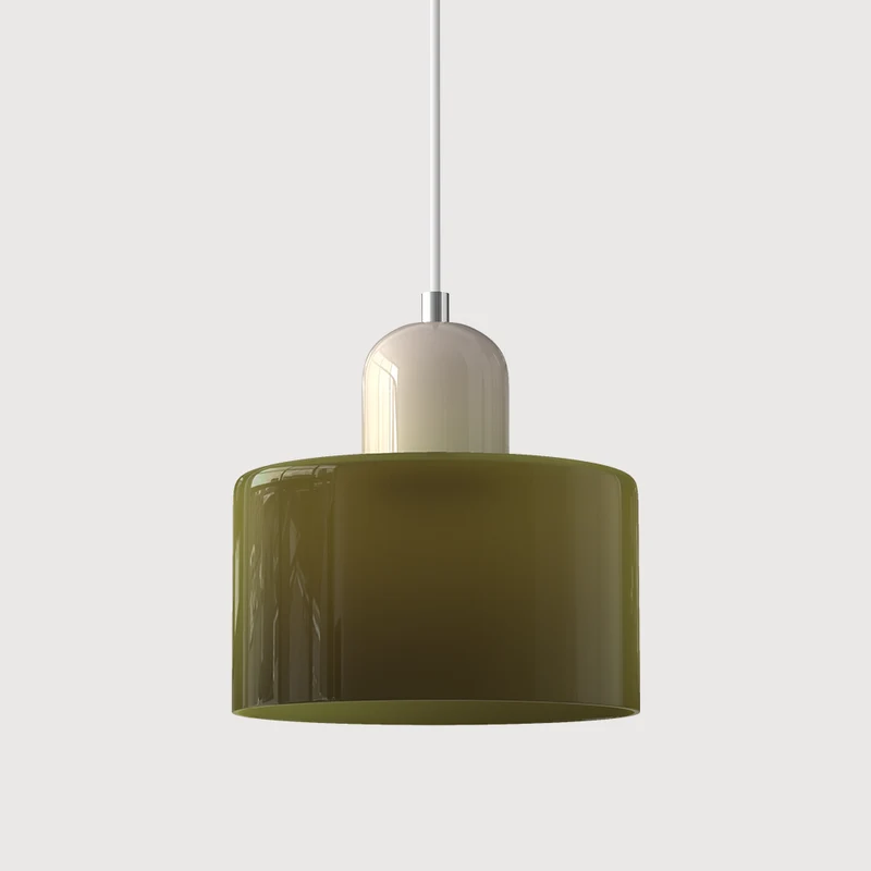 Skanto | Moderne Lampe mit farbigem Glas und geometrischer Form