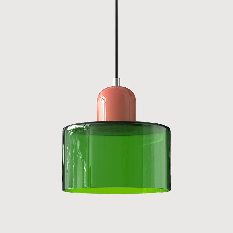 Skanto | Moderne Lampe mit farbigem Glas und geometrischer Form