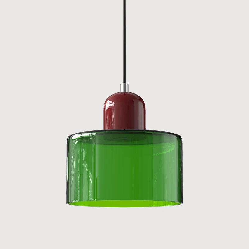 Skanto | Moderne Lampe mit farbigem Glas und geometrischer Form