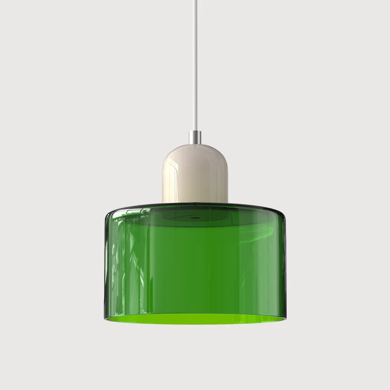 Skanto | Moderne Lampe mit farbigem Glas und geometrischer Form