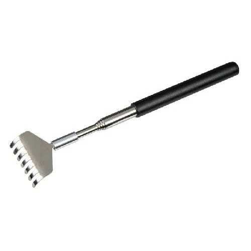 Extendable metal back scraper