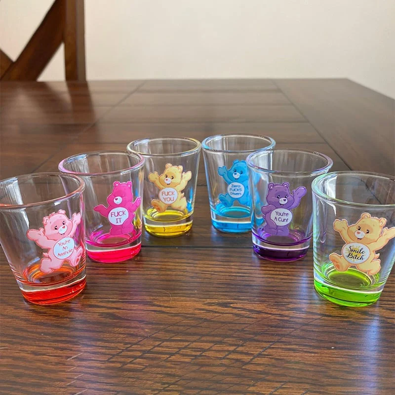 Skanto Swear Bears Schnapsgläser-Set, 6 Stück | Skanto